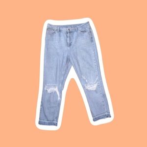 Women’s Topshop Moto Raw Hem Straight Jeans BRAND NEW